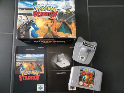 Nintendo 64 Pokémon Stadium Transfer Pak Bundle  N64 OVP 