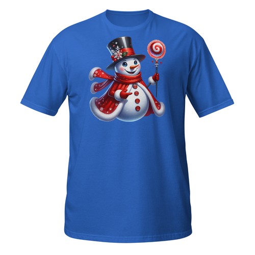 Christmas Snowman Gentleman Shirt – Holiday Top Hat & Candy Cane Tee - Picture 18 of 31