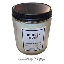 Bath And Body Works bubbly rose Mason Jar 1-Wick Candle. Free shipping