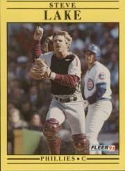 1991 Fleer #403 Steve Lake - BB