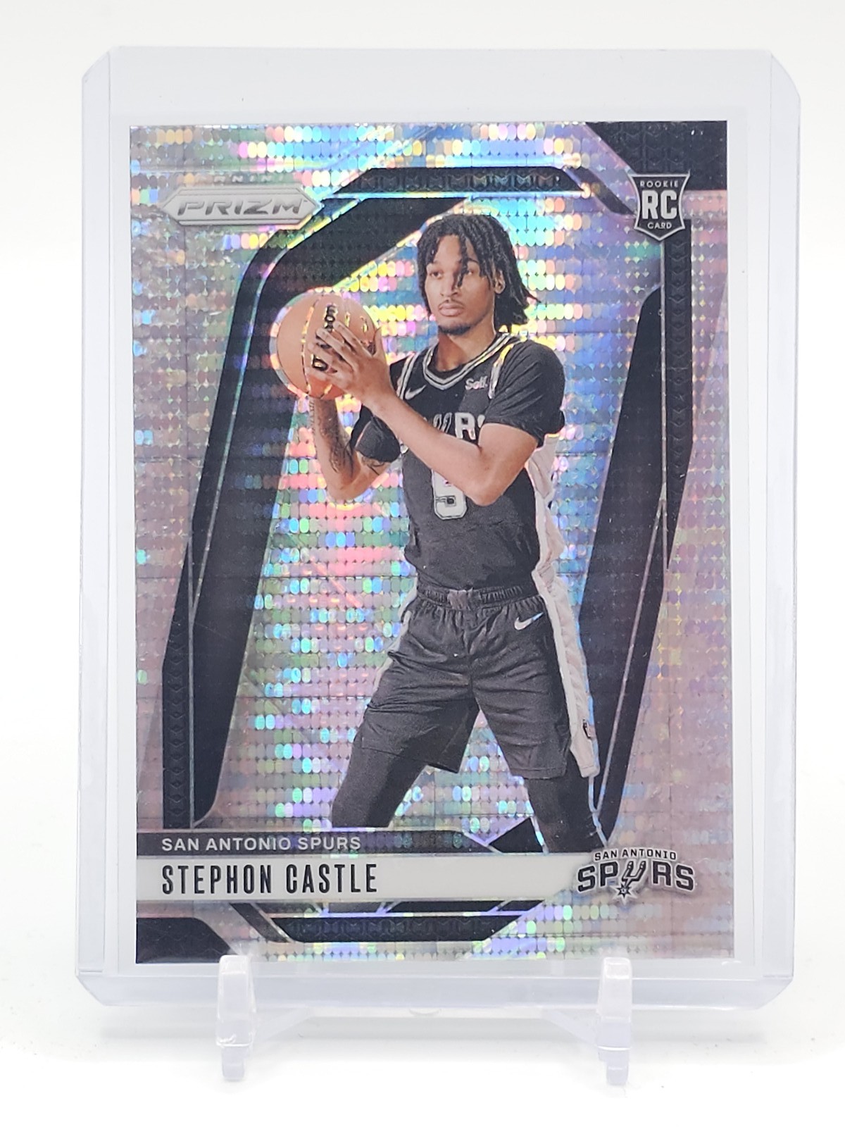 STEPHON CASTLE 2024-25 PRIZM ROOKIE PULSAR RC #234 SAN ANTONIO SPURS Q0358