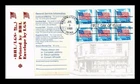 US COVER FLAG AND CLOUDS BOOKLET FDC LGS CACHETS PASTED ON BOOKLET