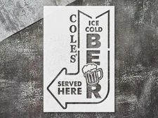 Beautiful Ice Cold Beer Stencil for Unique Home Decor Projects - StencilAir