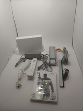 Nintendo Wii Console Bundle Oem Controller, Motion Plus, Game Nunchuck,  Cords