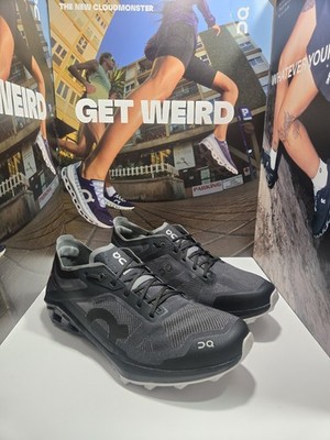 On Running Cloudventure Peak Men s Size 11 (EU 43) Black Trail Running Shoes...