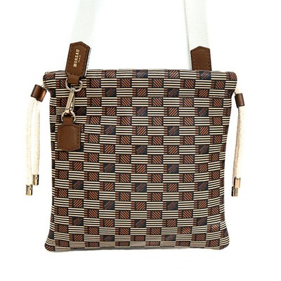 MOREAU PARIS Shoulder Bag TUELLE PM Moreau print Leather Brown Unisex w/Dust bag
