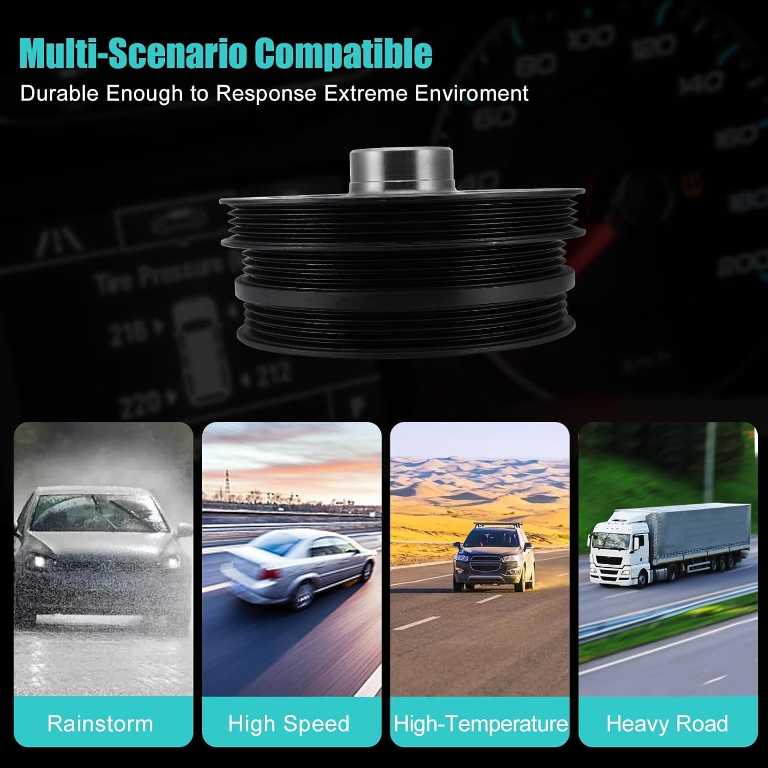 AULINK 594-201 Harmonic Balancer Crankshaft Pulley *NEW in Box* thumbnail 4