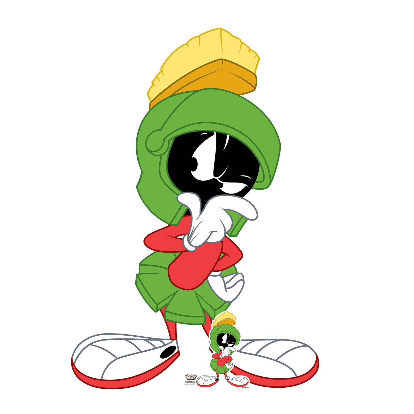 Marvin The Martian Hmm Pose Cardboard Cutout with Free Mini Standee