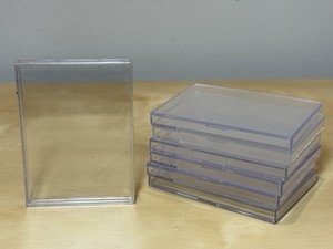 (120) CLEAR PLASTIC 10-CARD CT BOXES from TOPPS LIVING & NOW BASEBALL / SOCCER