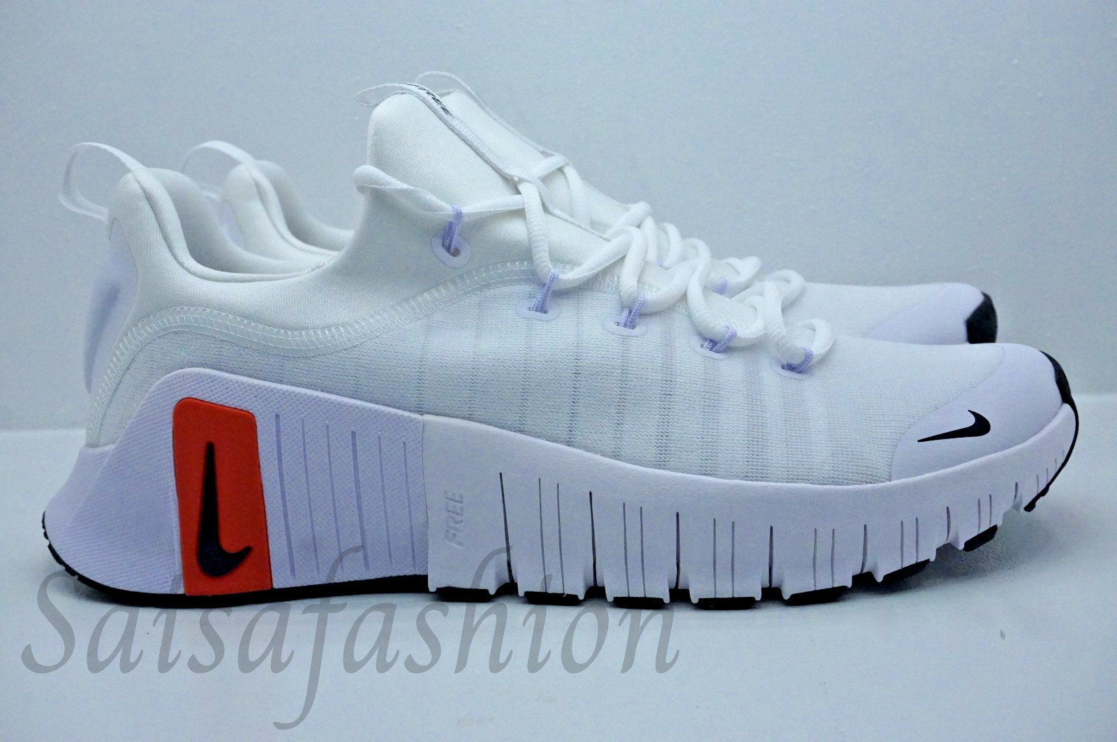 Nike Free Metcon 6 White Black Picante Red FZ7127 100 Men's Size 9.5