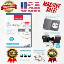 Maxell – Pro 190048 CD-340 Laser Lens Cleaner - Safe & Effective CD Player & Gam
