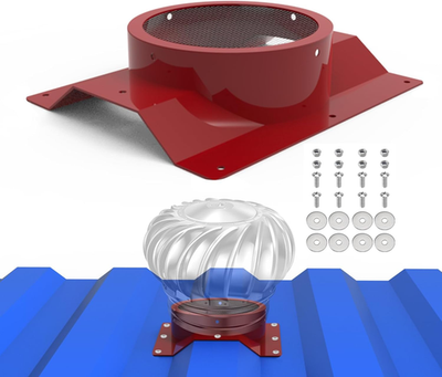 #ad 8 Inch Roof Whirlybird Turbine Vent Adapter for Conex Containers amp; Shipping Cont $142.85