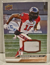 2024 Upper Deck CFL Football Base Game Patch Parallel #2 Dominique Rhymes /35