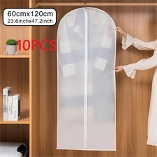Large Hanging Suit Bags Dress Coat Jacket Clothes Cover Dust Protector UK