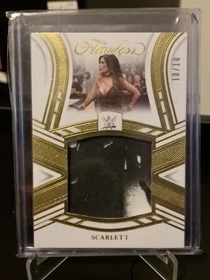 WWE Flawless 2 Colorspatch No.Jm-Scl Gold Scarlett  10 /10