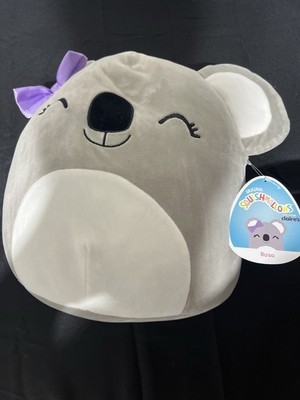 Squishmallows Rosie Koala Plush Doll Stuffed Animal Gray White Purple Bow