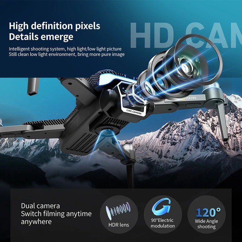drone xiaomi 8k – vue détaillée