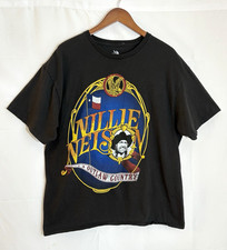 Willie Nelson Outlaw Country Men's Size XL Zion Black S/S Graphic T-Shirt Tee