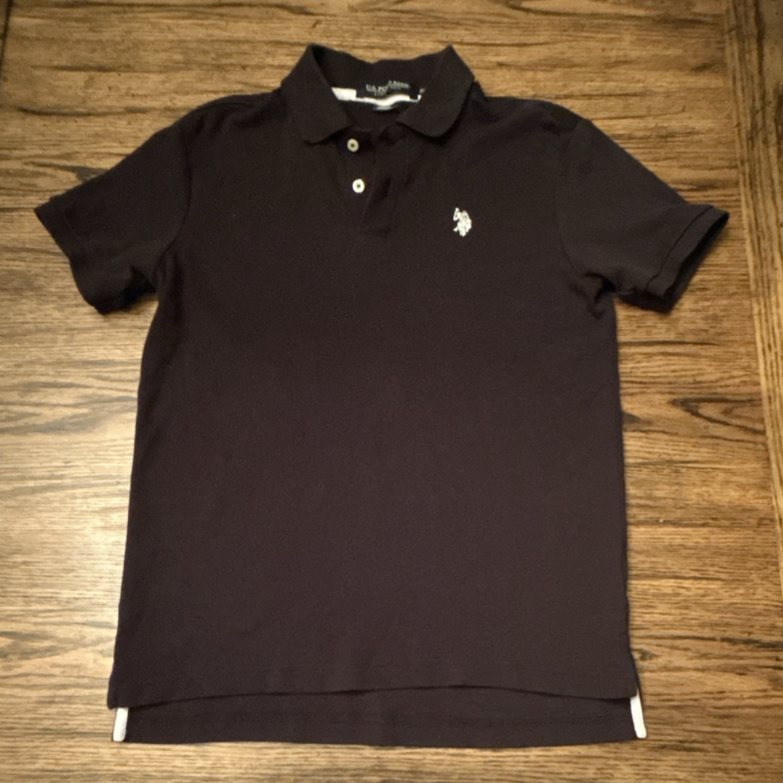 U.S. Polo Assn. Men's Luxury Feel Black Polo Shirt XS Short Sleeve Logo