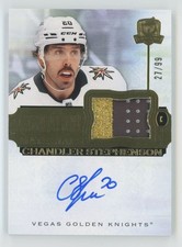 2022-23 UD The Cup Signature Materials Patch Chandler Stephenson Auto 27/99