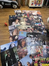 Lot Of 20+ Various Size Awesome Double Sided Vintage Rock Posters Hard To Find !