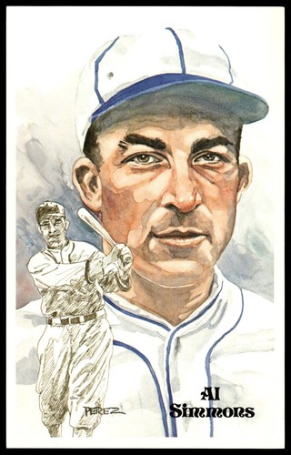 1980 -87 Perez-Steele Hall of Fame Series 1-15 - #68 Al Simmons Athletics