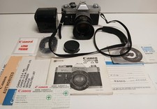 Canon FTb QL 35mm SLR Film Camera w/ 50mm FL f1:1.8 SC Canon Lens  Manuals L K