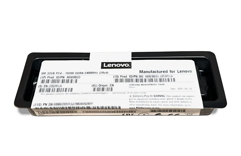 New Lenovo 32GB DDR4 PC4-19200 2400MHz RDIMM 2Rx4 Memory 46W0833 Server RAM - Image 3 of 4