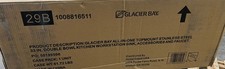 Glacier Bay Zero Radius 33 in. Drop-In 50/50 18G Stainless Kitchen Sink 4310F-2