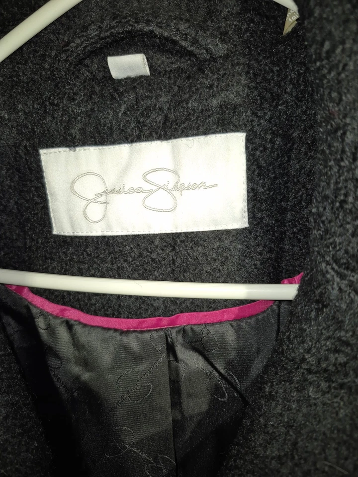 Jessica Simpson Chaquetón Negro Lana Talla Grande 3X Mujer  Foto 3 de 4
