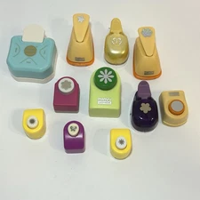 Craft Paper Punches Lot of 11 Mixed Brands Size Shapes Marvy Uchida We R