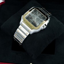 2026 Cartier Santos de Cartier W2SA0030 Grey Yellow Gold Steel Complete Set 6