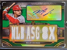 NOLAN ARENADO 2024 TOPPS TRIPLE THREADS EMERALD AUTO JERSEY 4/18 AUTOGRAPH SSP
