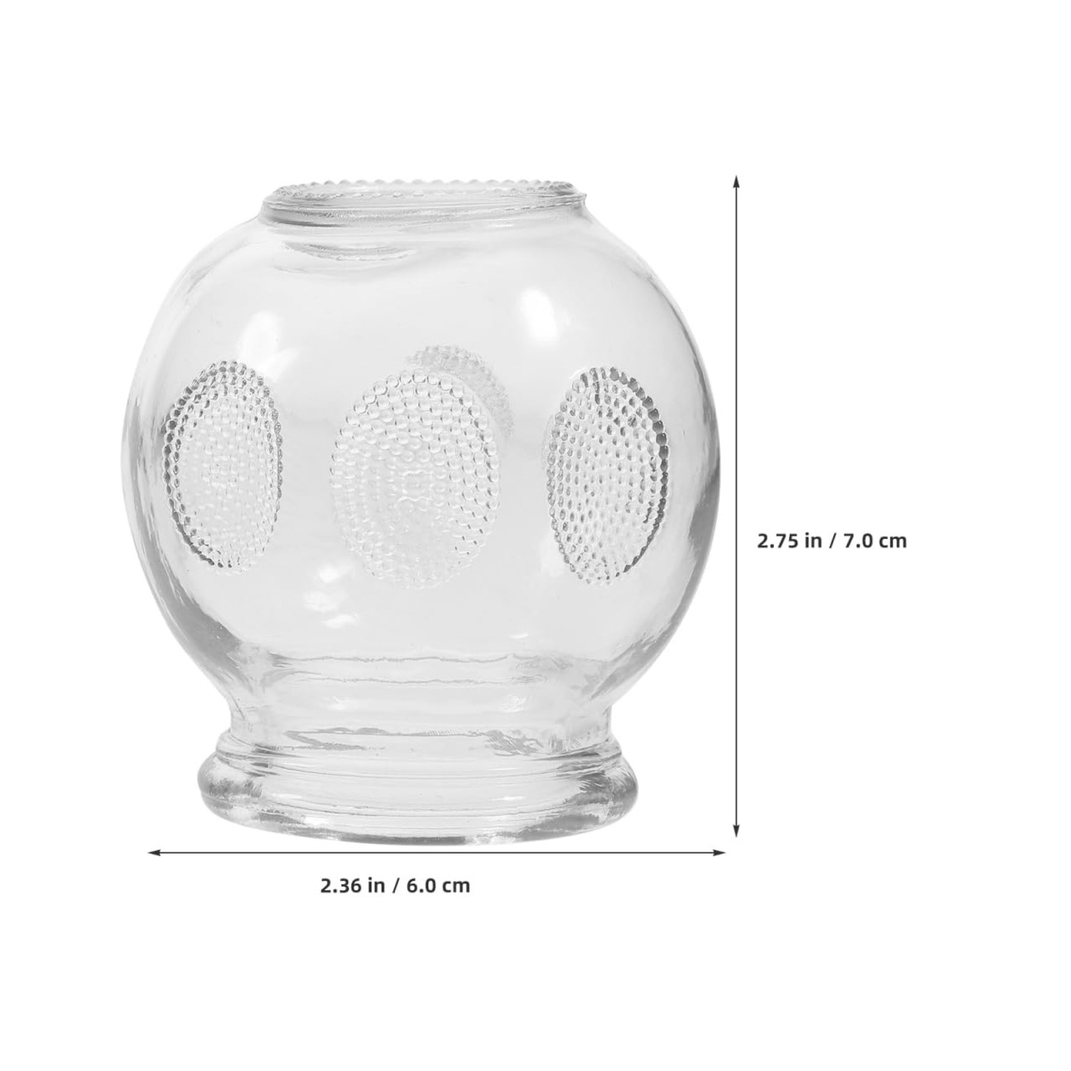 Healifty 6Pcs Cupping Therapy Sets: Glass Fire Thick Glass Cupping Set Chines...