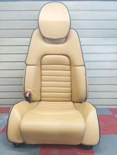 2001 Ferrari 360 Spyder Oem Driver Left Front Seat Beige Tan Blue Stitching
