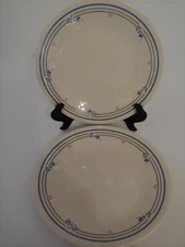 CORELLE COUNTRY VIOLETS Dessert/Bread & Butter Plates 6.75" Set of 2