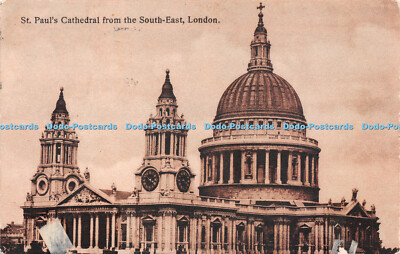 R258882 St Pauls Cathedral from the South East London Selfridge 1914