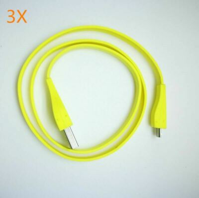 3X 2ft PC/DC charge  Micro USB Cable For Logitech UE BOOM Bluetooth Speaker 