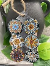 6 PC 1" 25mm Mosaic Refrigerator Classroom Board Magnet Set New Free Ship 12