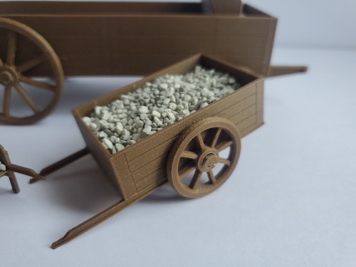Wagon Cart Wheelbarrow 1/24 1/25 Railroad Western Scene Buckboard Carriage Buggy - Picture 3 of 24