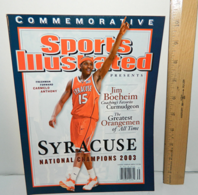 2003 SYRACUSE Basketball SU CARMELO ANTHONY SPORTs Magazine