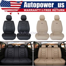 Fits Toyota Rav4 Car Seat Covers 5-seats Leather Front Rear Protector Full Set Fits Toyota Rav4 Car Seat Covers 5-seats Leather Front Rear Protector Full Set