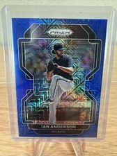 2022 Prizm Baseball IAN ANDERSON 046/199 Blue Mojo PRIZM Atlanta Braves #22