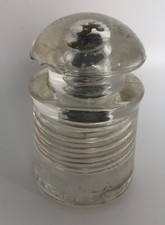 Vintage Pyrex T. M. Clear Glass Electric Insulator made in the USA 4” Tall