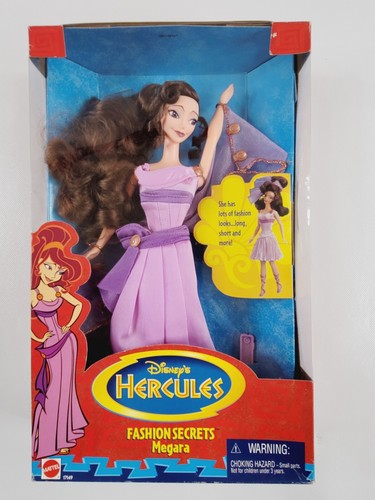 1996 Mattel Disney's Hercules Fashion Secrets Megara Doll NIB - Picture 2 of 11
