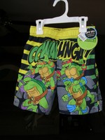 Vacation Time? - Teenage Mutant Ninja Turtles Swim Trunks Boys Size 2t C Vacation Time? - Teenage Mutant Ninja Turtles Swim Trunks Boys Size 2t C