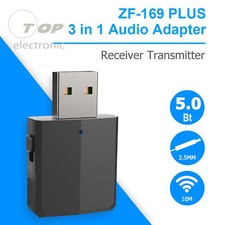 3 in 1 USB Bluetooth 5.0 Audio Transmitter/Receiver Adapter For TV/PC/Car Grace