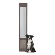 Pet Door 10-1/4 in. x 16-3/8 in. Large Bronze Patio Panel 76 in. to 81 in. 