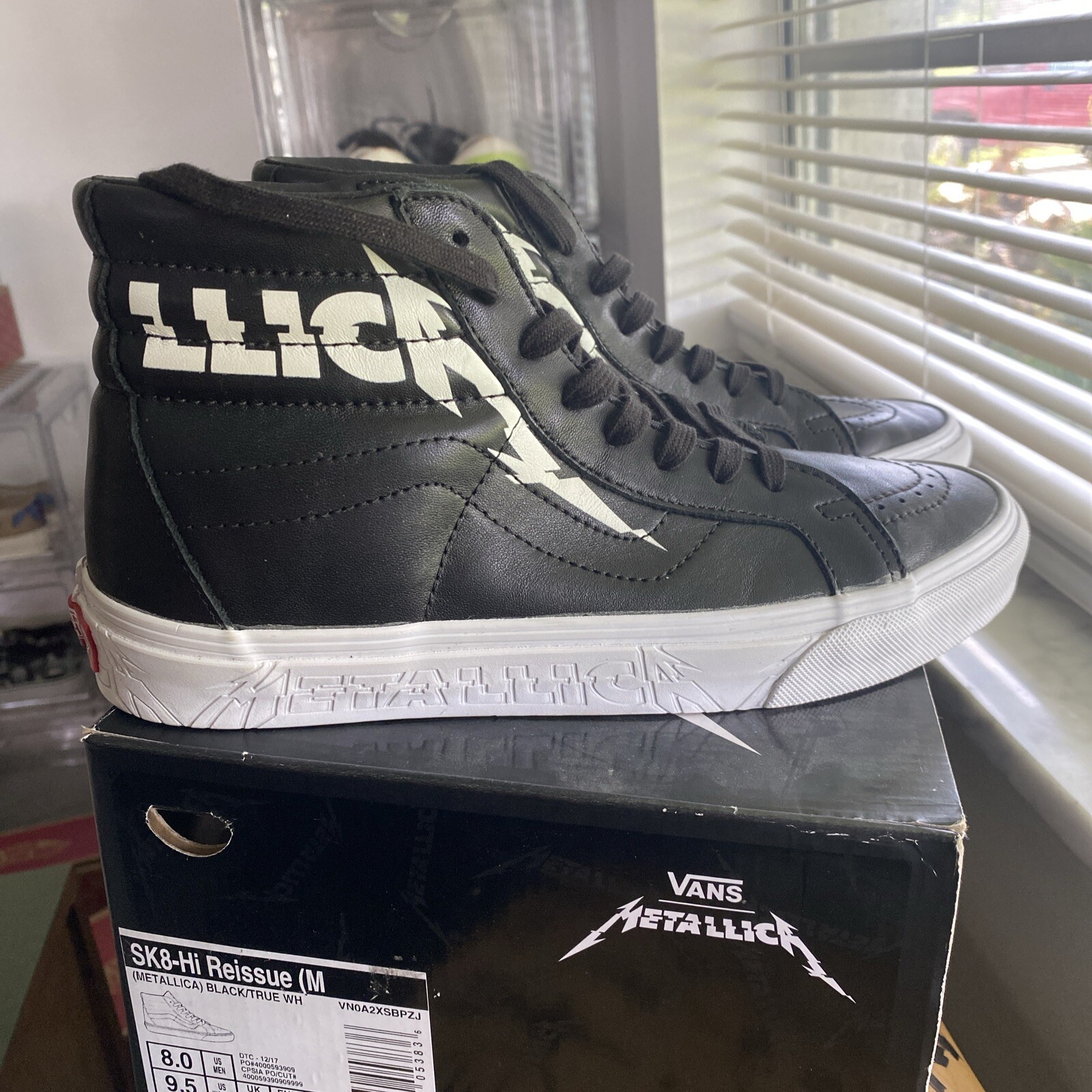 VANS x Metallica SK8-Hi Reissue EXTREMELY RARE Size 8  *extras* image 3