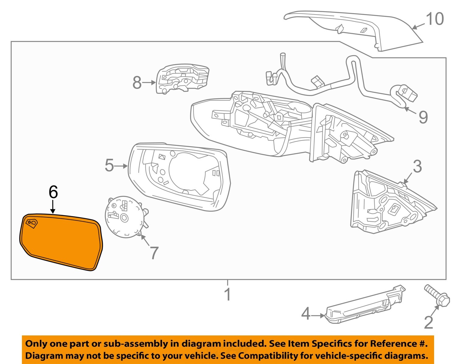 Chevrolet GM OEM Left-Mirror Glass 84386198 | eBay